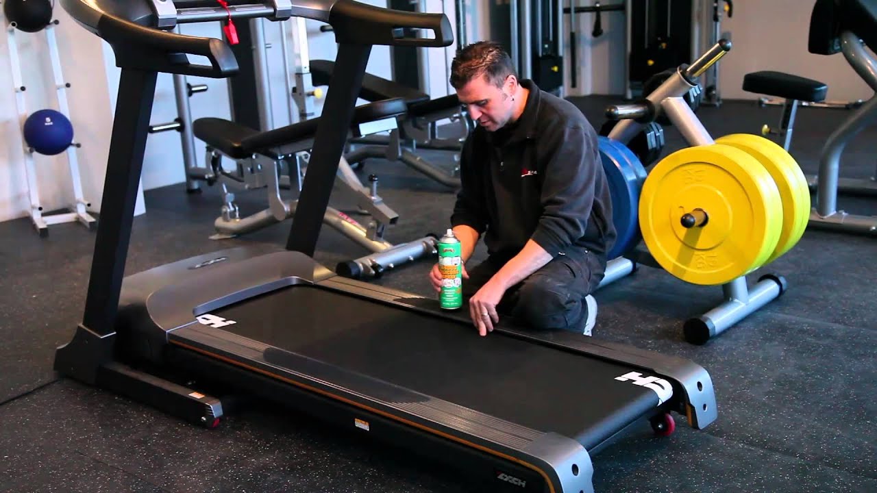how to lube a treadmill?