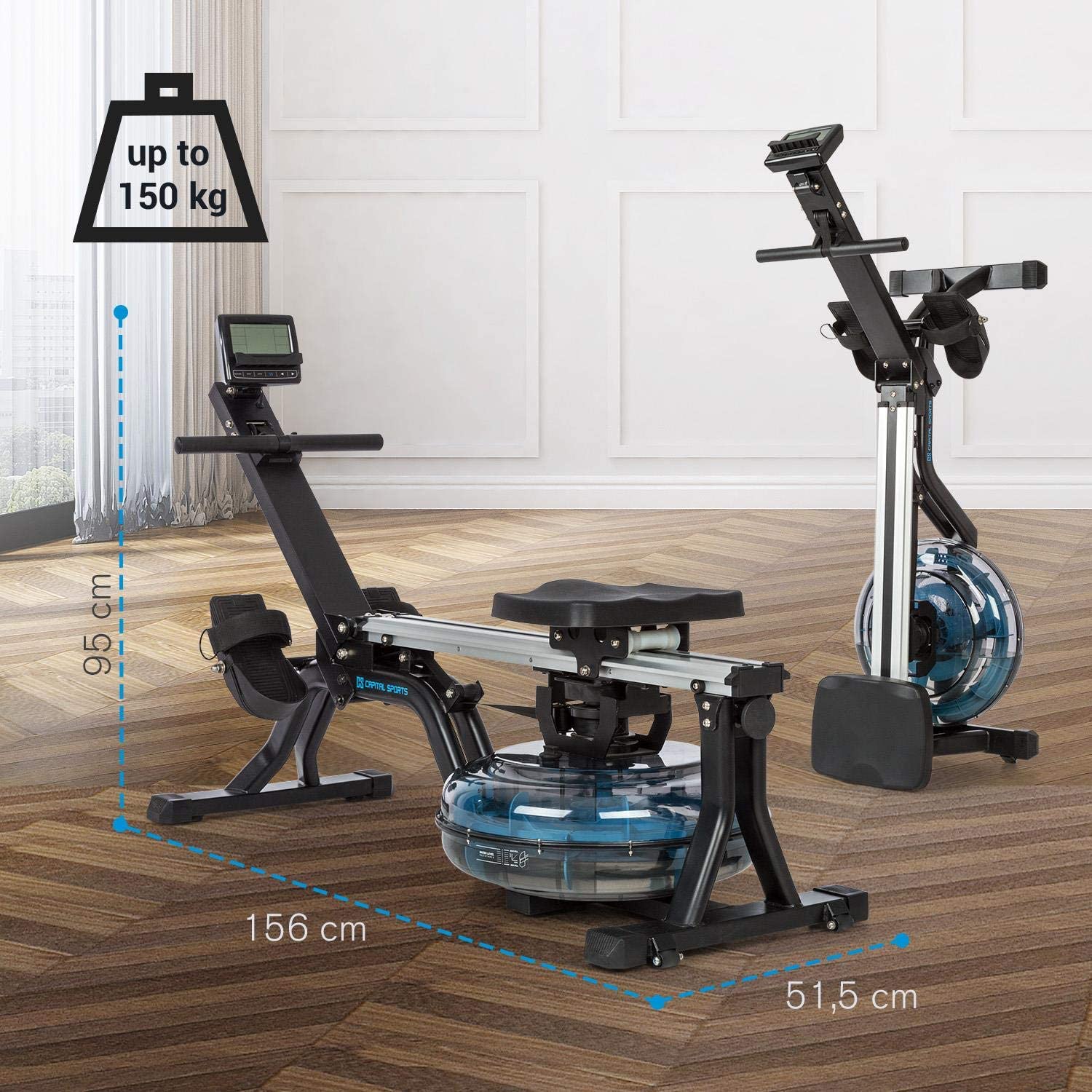 Capital Sports Flow M Water Rowing Machine Rowing